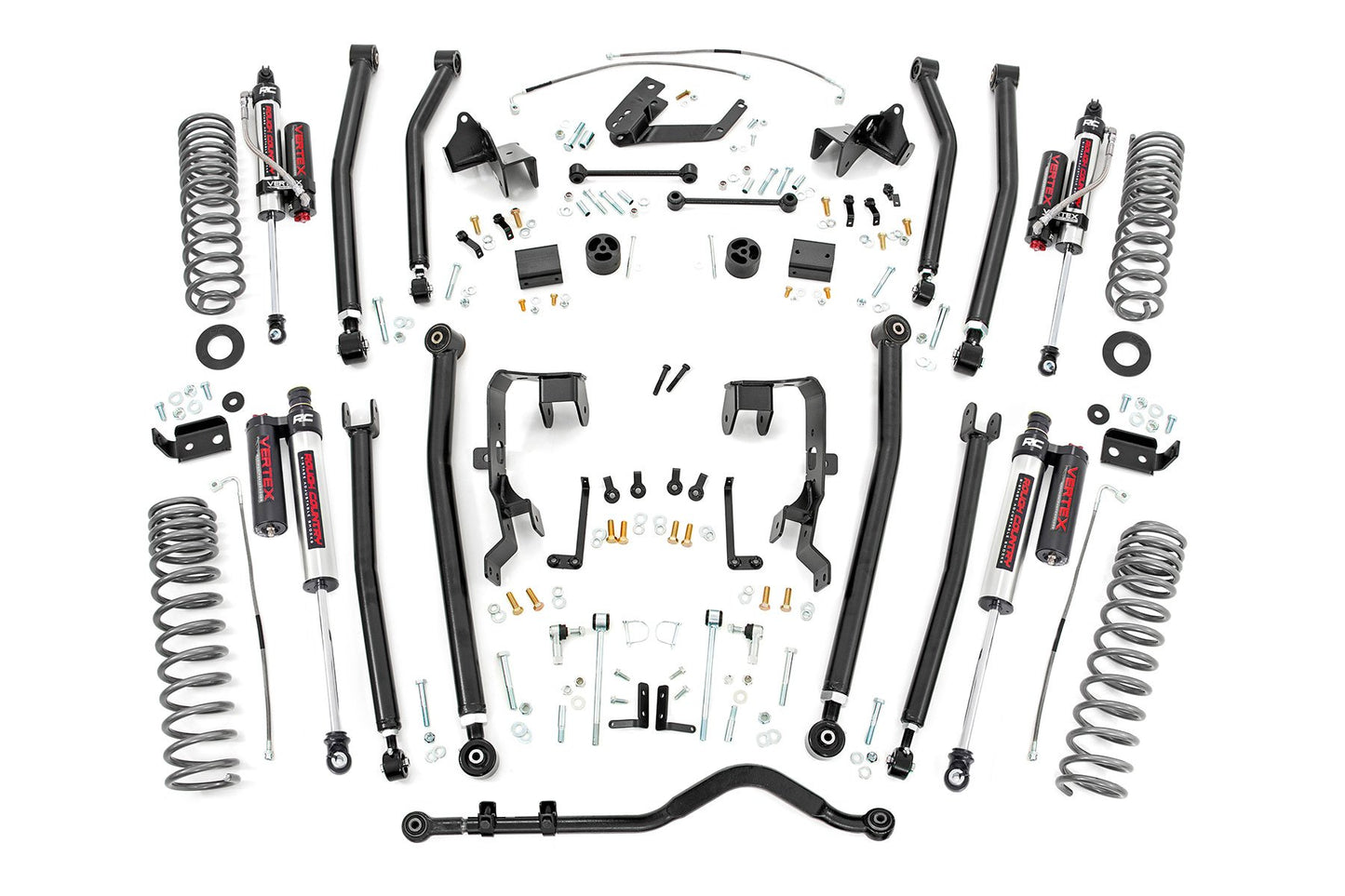 Rough Country 4 Inch Lift Kit | L/A | 2D | Vertex | Jeep Wrangler JK 4WD (2007-2011)