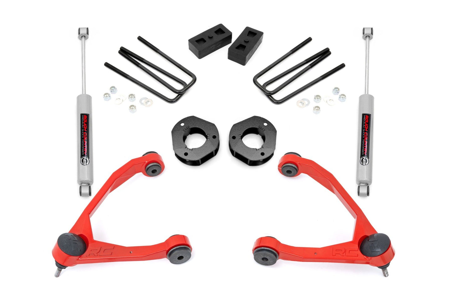 Rough Country 3.5" Lift Kit | Forged UCA | Cast Steel | Chevy/GMC 1500 (07-16)
