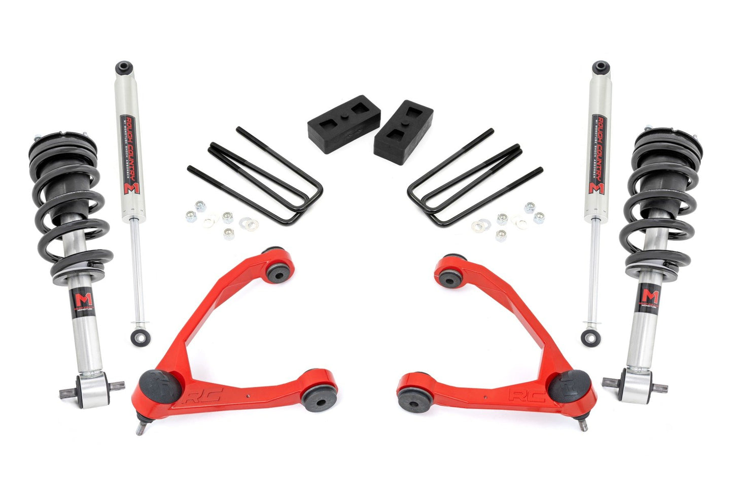 Rough Country 3.5 Inch Lift Kit | Cast Steel | M1 Strut | Chevy/GMC 1500 (07-13)