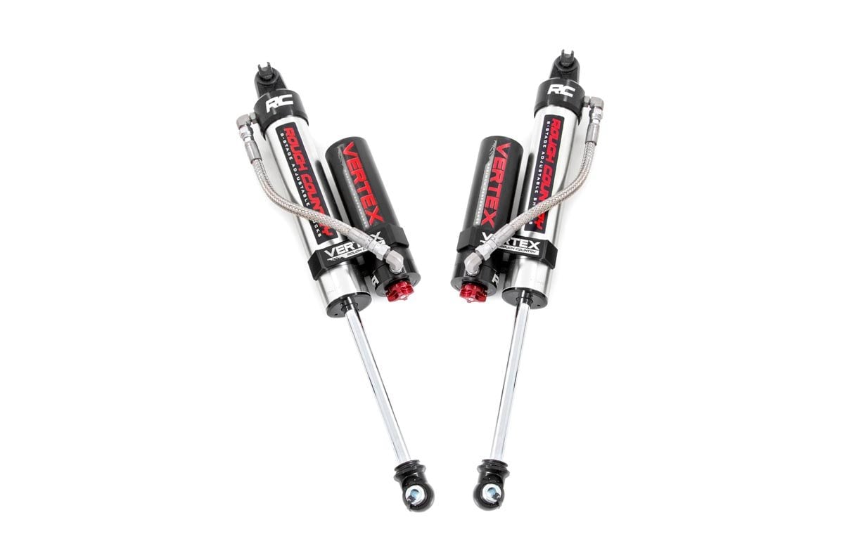 Rough Country Vertex 2.5 Adjustable Rear Shocks | 1-3" | Jeep Wrangler JK/Wrangler Unlimited (07-18)