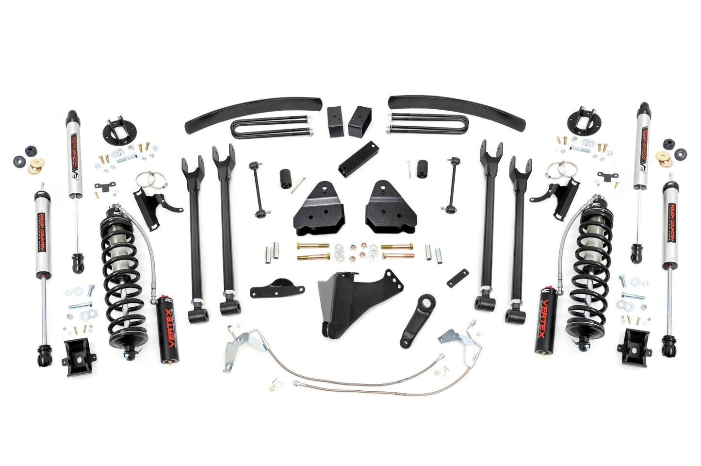 Rough Country 6 Inch Lift Kit | Diesel | 4 Link | C/O V2 | Ford F-250/F-350 Super Duty (08-10)