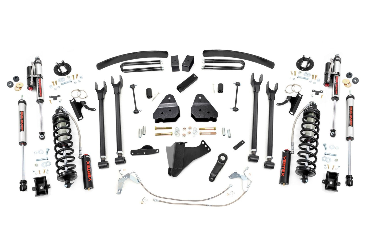 Rough Country 6 Inch Lift Kit | Diesel | 4 Link | C/O Vertex | Ford F-250/F-350 Super Duty (08-10)
