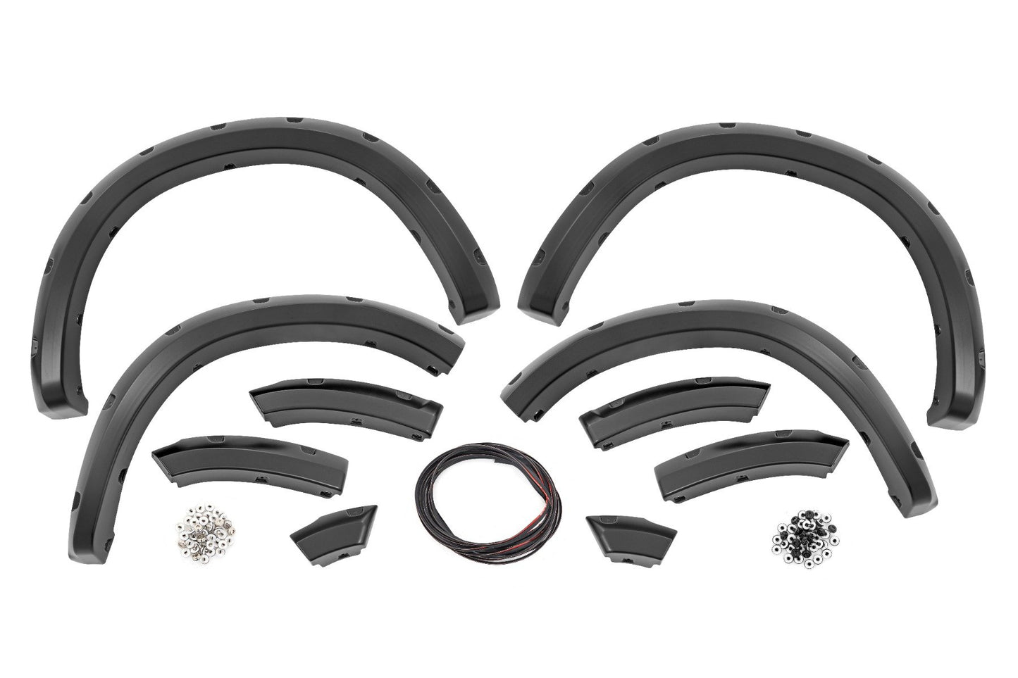 Rough Country Pocket Fender Flares | PXQ Black Metallic | Ram 1500 2WD/4WD 09-18