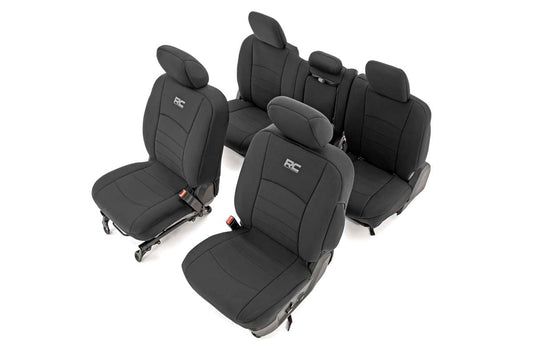 Rough Country Seat Covers | FR Bucket RR w/Arm Rest | Ram 1500 (09-18)/2500 (10-18)/3500 (10-18) 