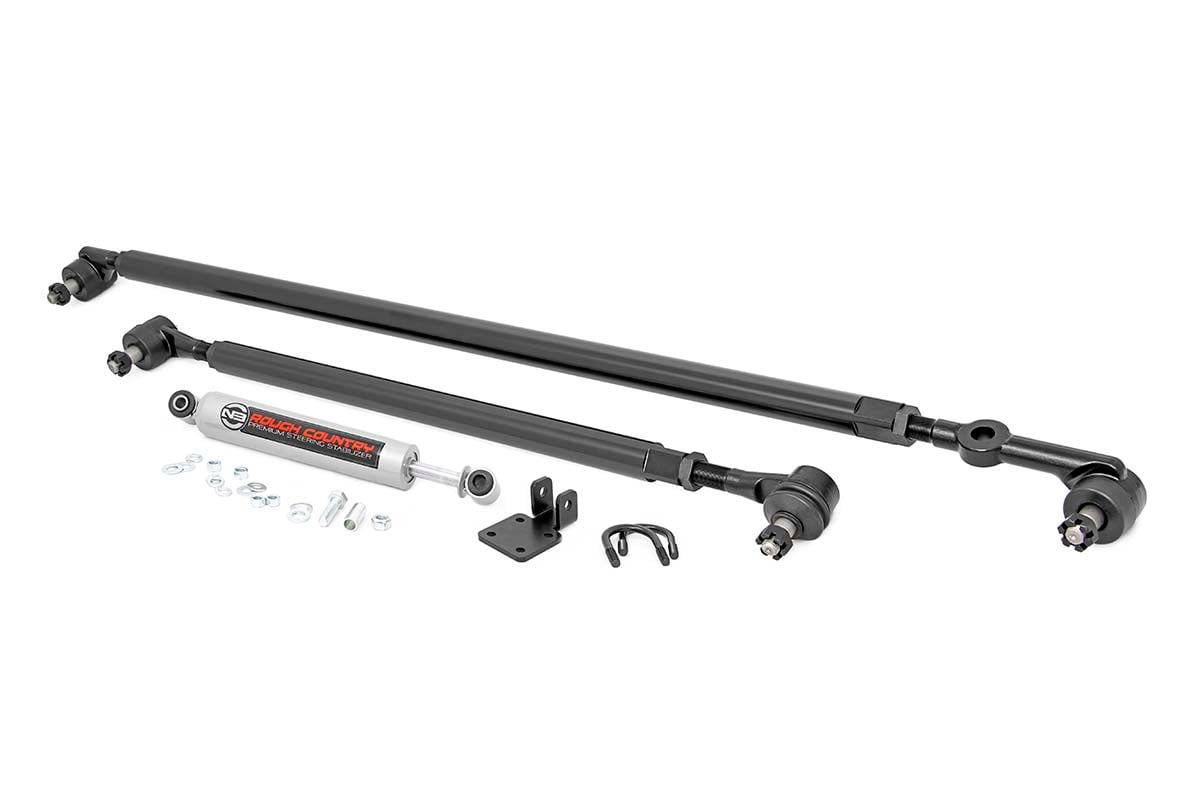 Rough Country HD Steering Kit | Stabilizer Combo | Jeep Cherokee XJ/Comanche MJ/Wrangler TJ