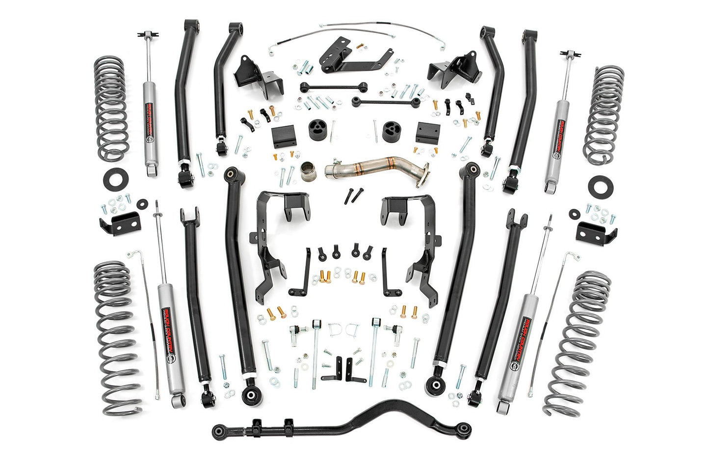 Rough Country 4 Inch Lift Kit | Long Arm | Jeep Wrangler Unlimited 4WD (2012-2018)