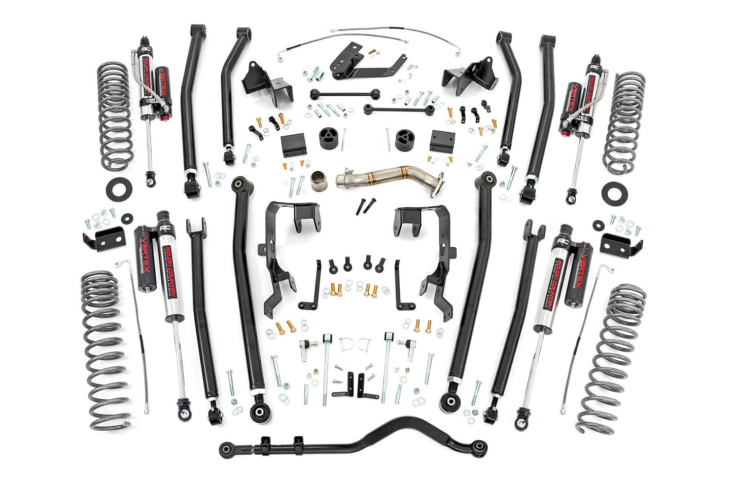 Rough Country 4 Inch Lift Kit | L/A | 2D | Vertex | Jeep Wrangler JK 4WD (2012-2018)