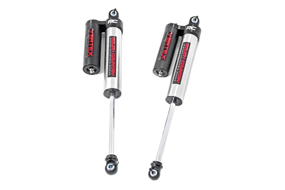 Rough Country Vertex 2.5 Adjustable Rear Shocks | 4-6.5" | Ford F-150 4WD (2014-2024)
