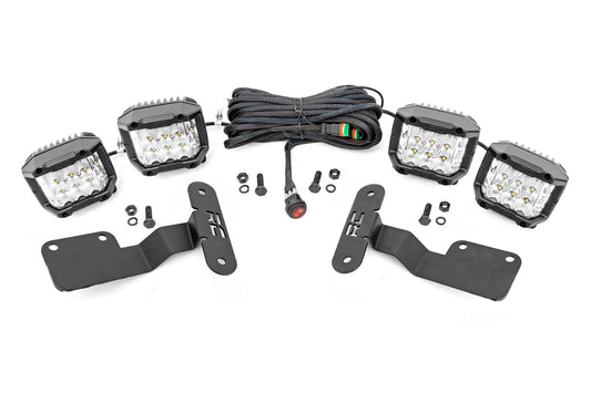 Rough Country LED Light Kit | Ditch Mount | 3" OSRAM | Wide | Subaru Forester (14-18)