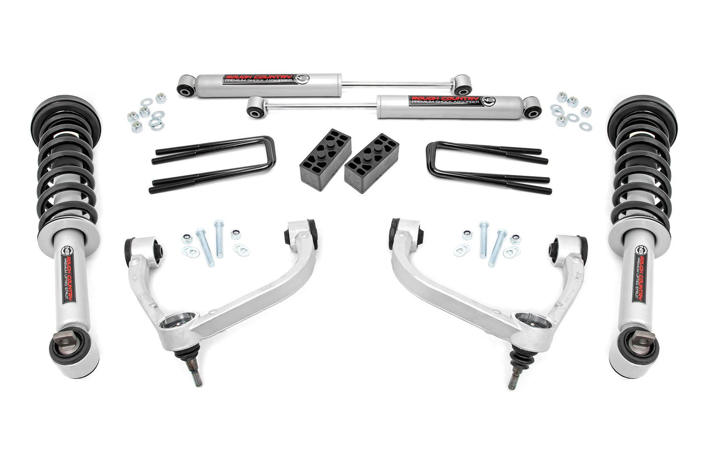 Rough Country 3 Inch Lift Kit | N3 Struts | Ford F-150 4WD (2014-2020)