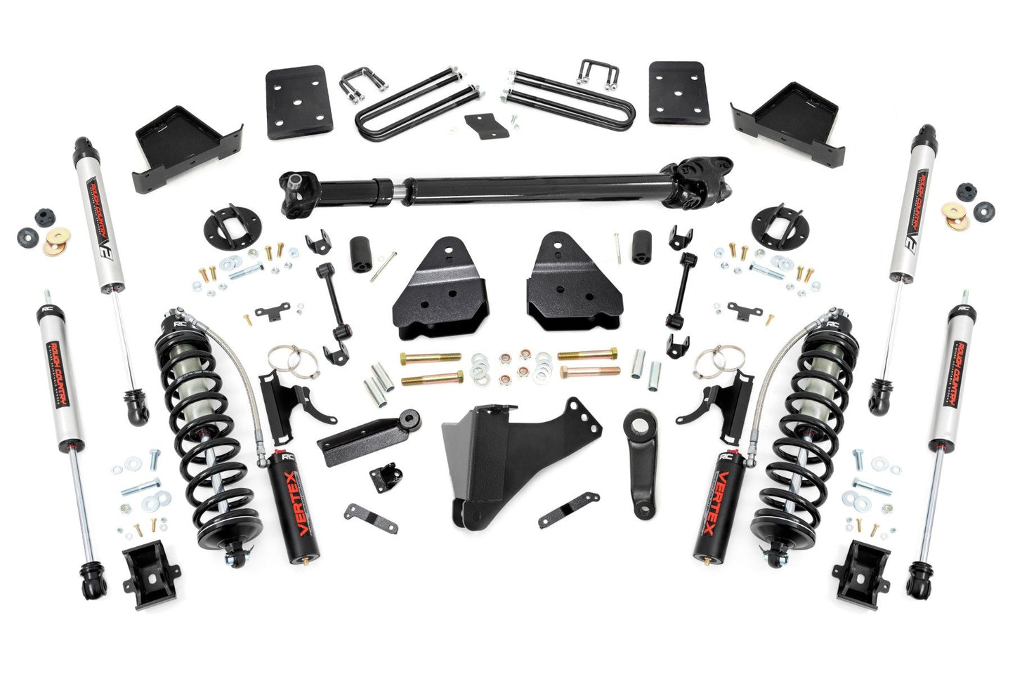 Rough Country 4.5 Inch Lift Kit | FR D/S | C/O V2 | Ford F-250/F-350 Super Duty (17-22)