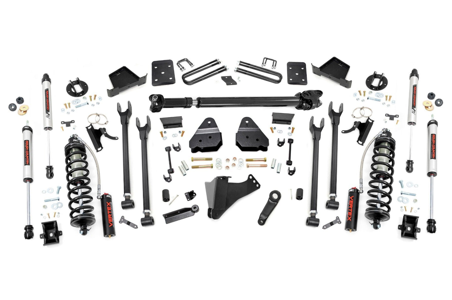 Rough Country 6 Inch Lift Kit | Diesel | 4 Link | D/S | C/O V2 | Ford F-250/F-350 Super Duty (17-22)