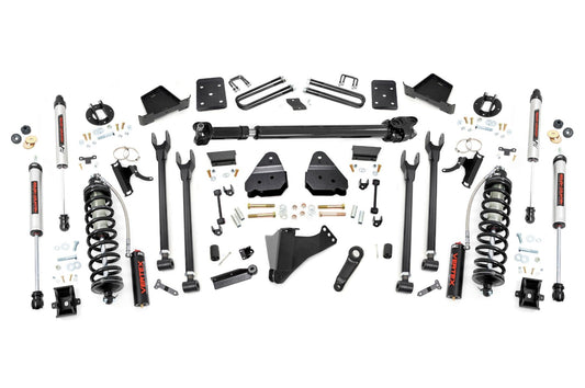 Rough Country 6 Inch Lift Kit  |  Diesel  |  4 Link  |  D/S  |  C/O V2 | Ford F-250/F-350 Super Duty (17-22)