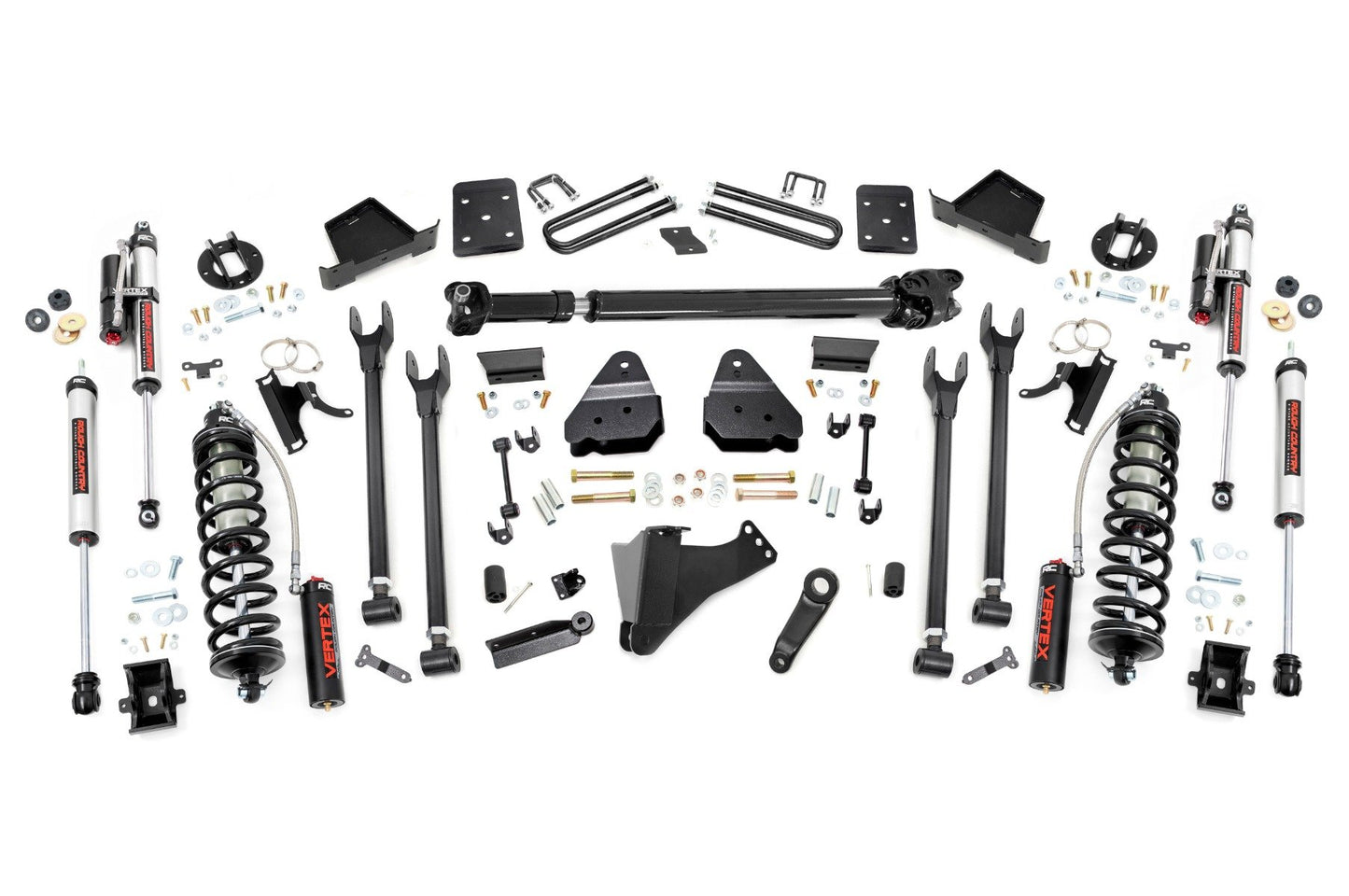 Rough Country 6 Inch Lift Kit  |  Diesel  |  4 Link  |  D/S  |  C/O Vertex | Ford F-250/F-350 Super Duty (17-22)