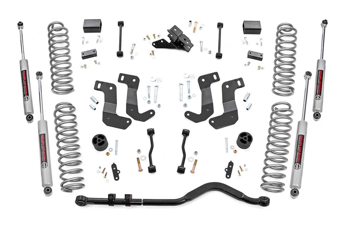 Rough Country 3.5 Inch Lift Kit | C/A Drop | Diesel | Jeep Wrangler Unlimited 4WD (20-23)