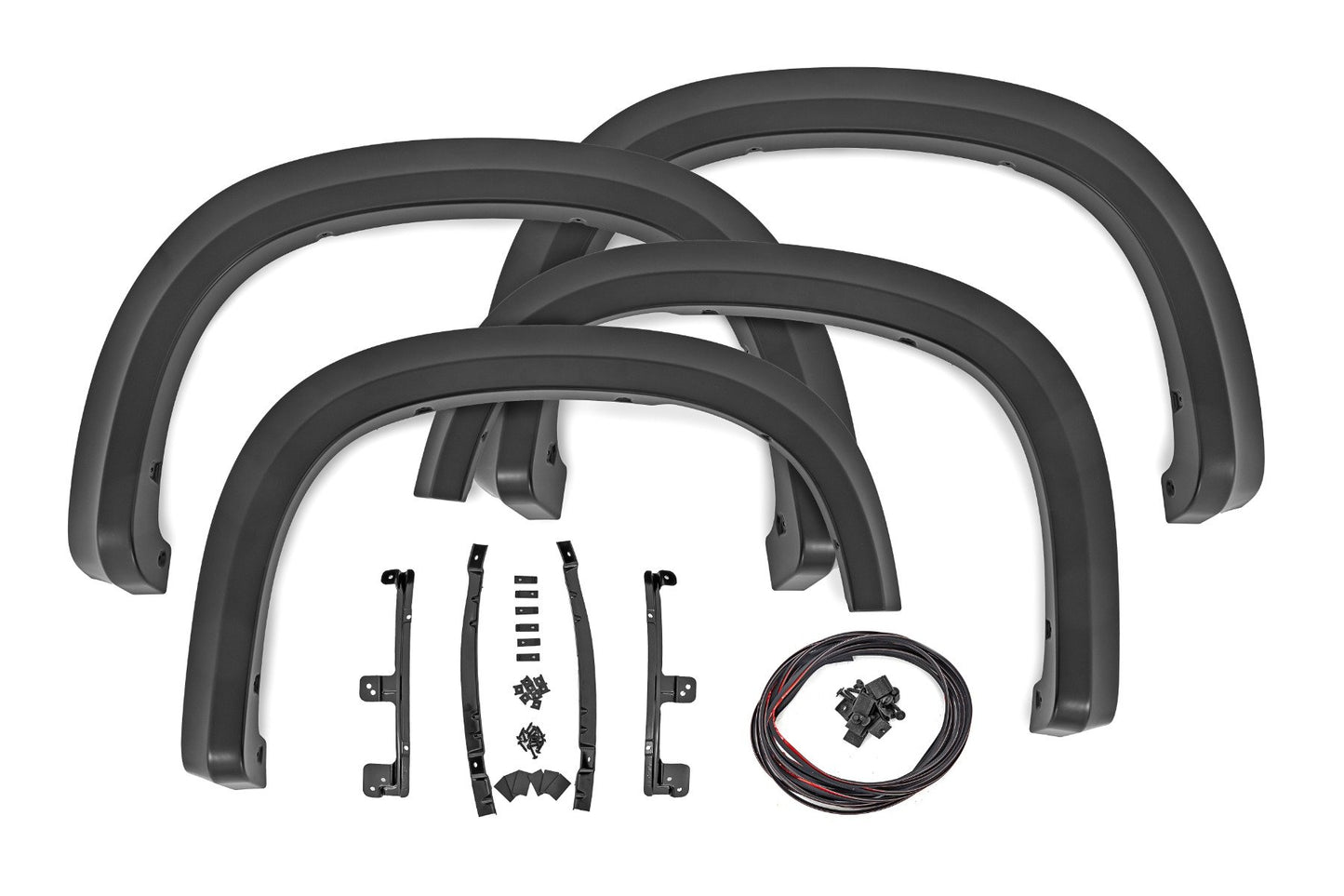 Rough Country Fender Flares | Sport | GAZ Summit White | Chevy Silverado 1500 (19-24)