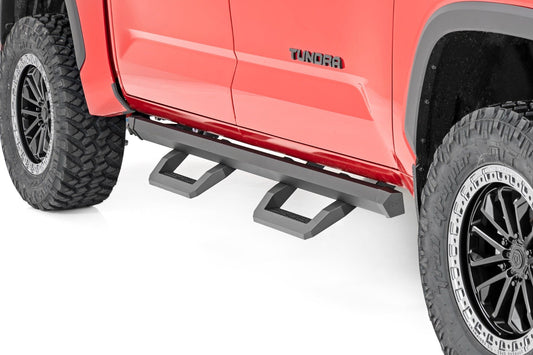Rough Country SR2 Adjustable Aluminum Steps | Crew Cab | Toyota Tundra 2WD/4WD (2022-2024)