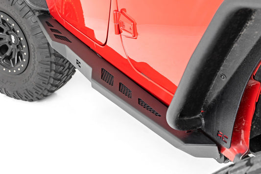 Rough Country Rock Sliders | Heavy Duty l 4-Door | Jeep Wrangler Unlimited 2WD/4WD (07-18)
