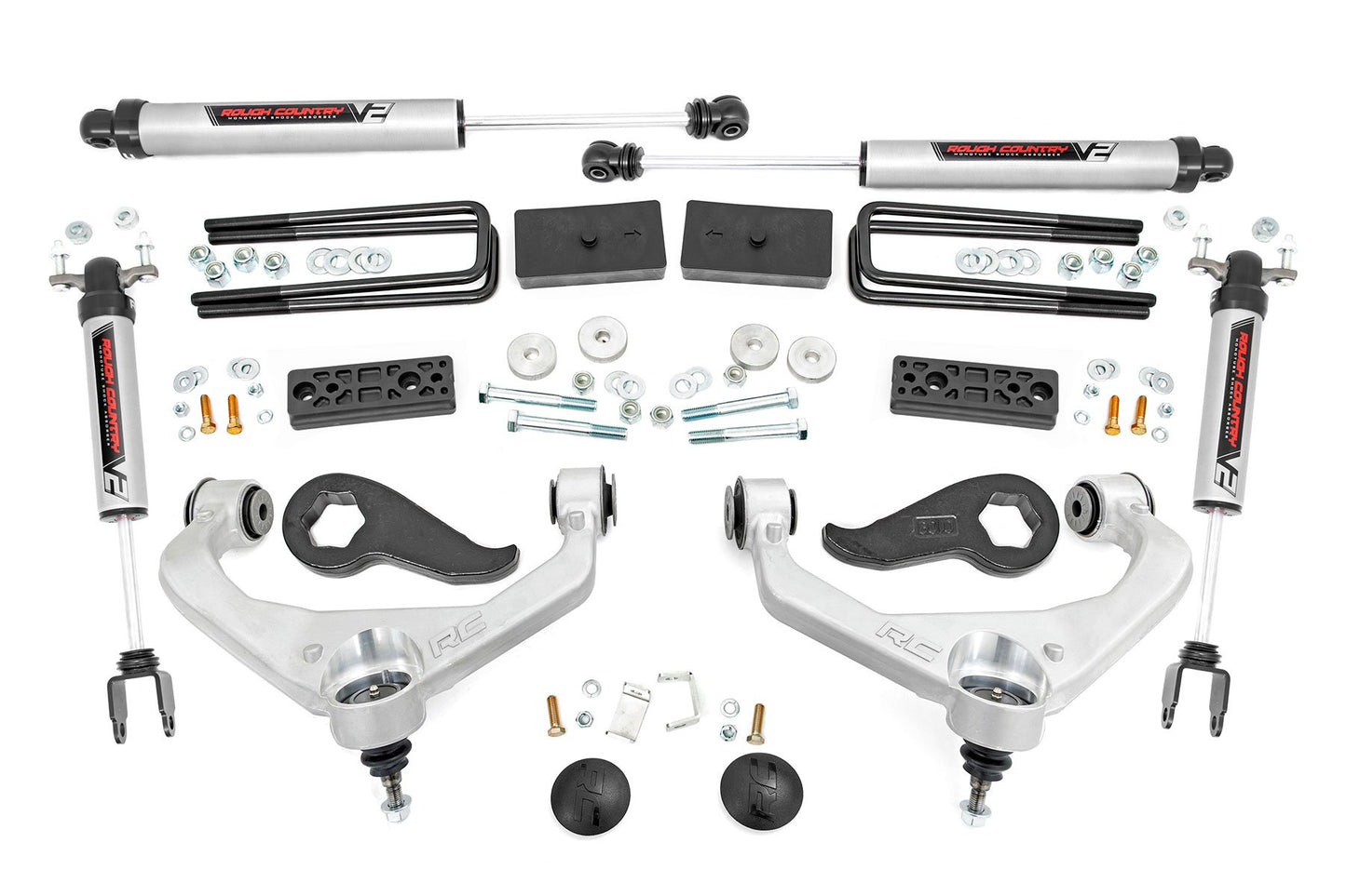 Rough Country 3 Inch Lift Kit | UCAs | V2 | Chevy/GMC 2500HD (20-24)