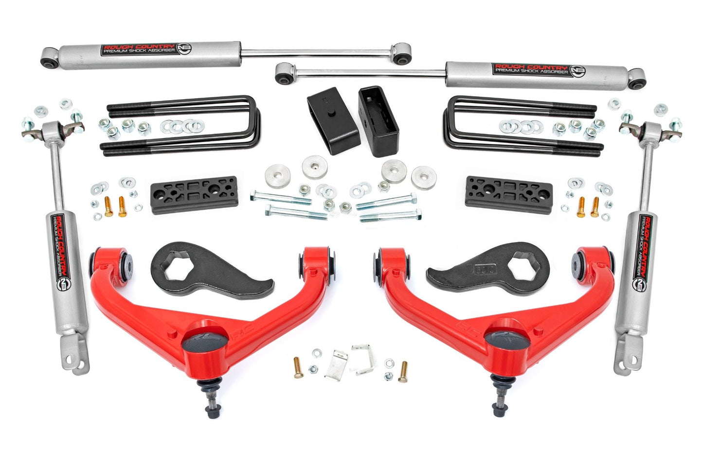 Rough Country 3 Inch Lift Kit | Chevy/GMC Sierra 3500 HD/Silverado 3500 HD 2WD/4WD (20-24)