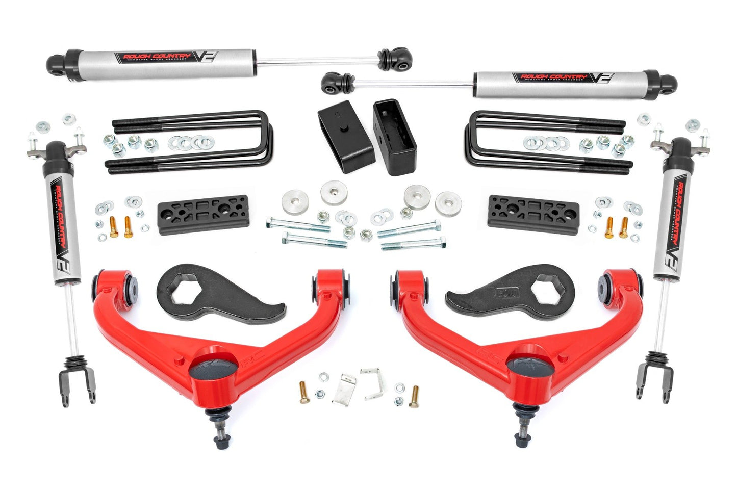 Rough Country 3 Inch Lift Kit | UCAs | V2 | Chevy/GMC Sierra 3500 HD/Silverado 3500 HD (20-24)