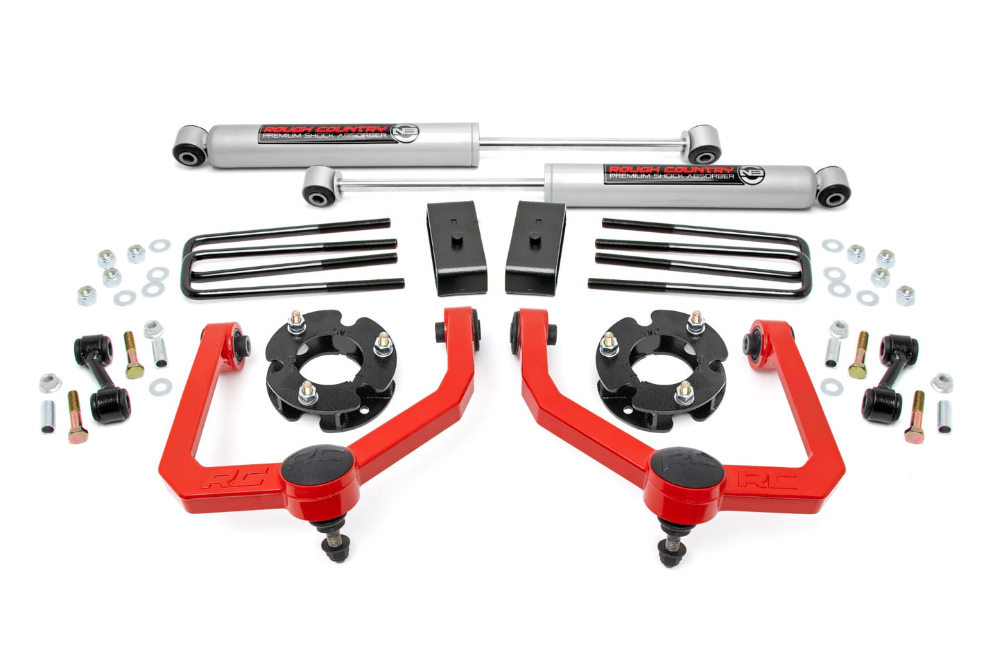 Rough Country 3 Inch Lift Kit | N3 Shocks | Nissan Titan 2WD/4WD (2004-2023)