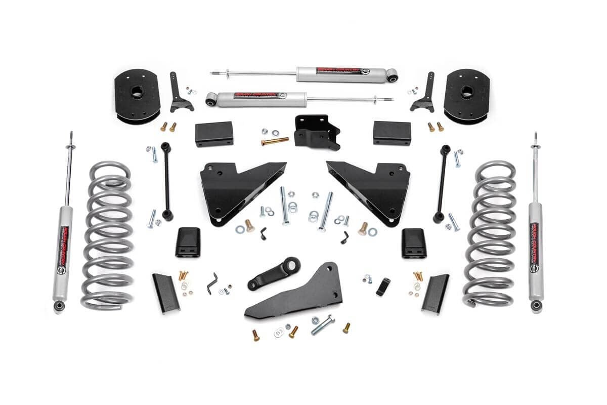 Rough Country 5 Inch Lift Kit | FR Gas Coil | Radius Arm Drop | Ram 2500 (14-18)