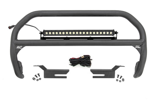 Rough Country Nudge Bar | 20 Inch Black Single Row LED | Ford Bronco 4WD (2021-2024)