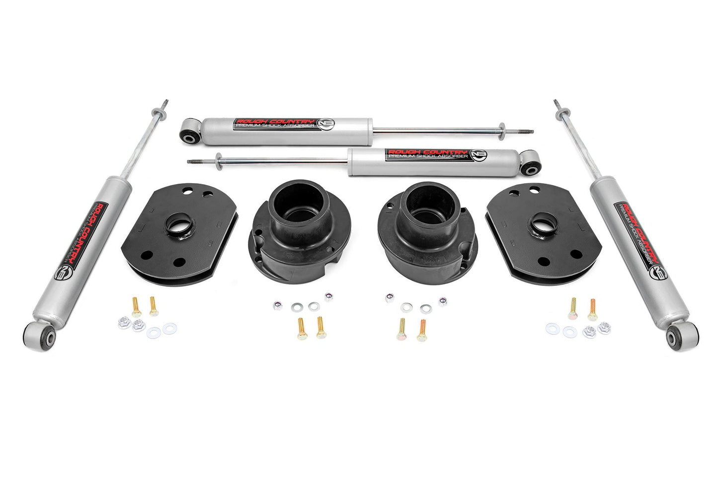 Rough Country 2.5 Inch Lift Kit | N3 Shocks | Ram 2500 4WD (2014-2024)