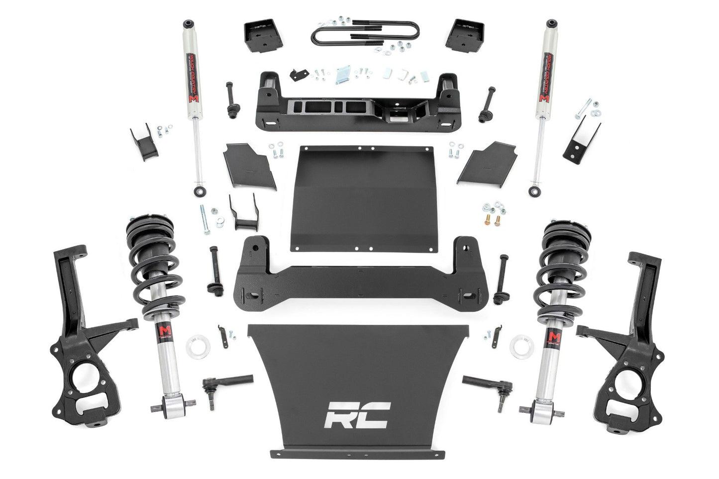 Rough Country 6 Inch Lift Kit | Mono Leaf Rear | M1 Struts/M1 | Chevy Silverado 1500 (22-24)