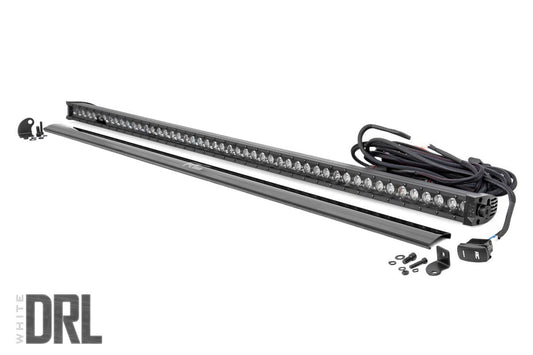 Rough Country 50 Inch Black Series LED Light Bar | Single Row | Cool White DRL