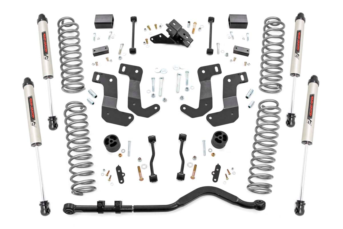 Rough Country 3.5 Inch Lift Kit | C/A Drop | Stage 1 | V2 | Jeep Wrangler Unlimited (2024)