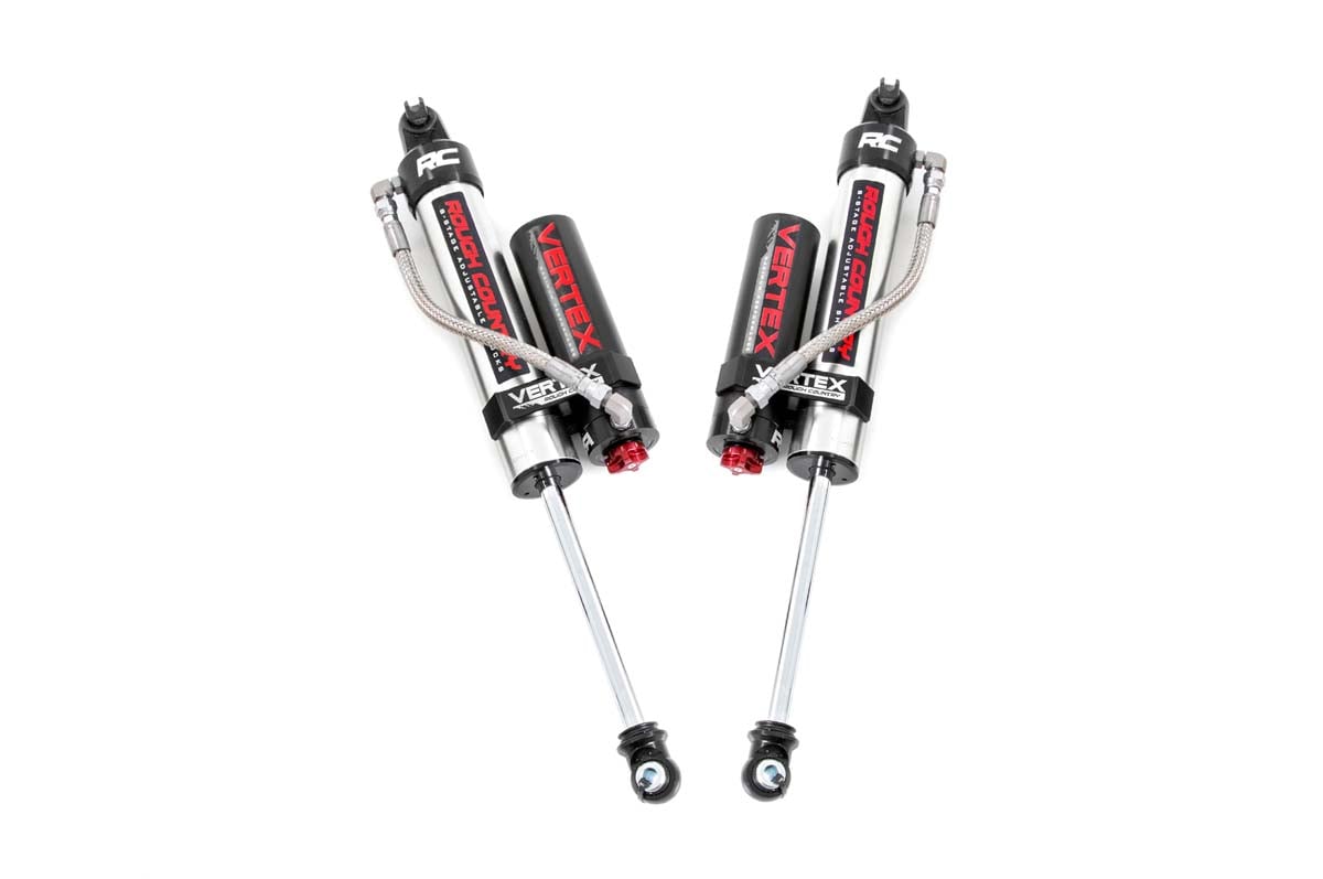 Rough Country Vertex 2.5 Adjustable Rear Shocks | 3-5" | Jeep Wrangler JK/Wrangler Unlimited (07-18)