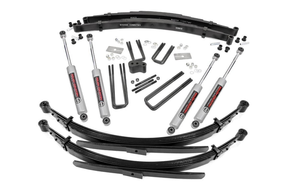 Rough Country 4 Inch Lift Kit | Rear Springs | Dodge W100 Truck (86-89)/W200 Truck (78-80)