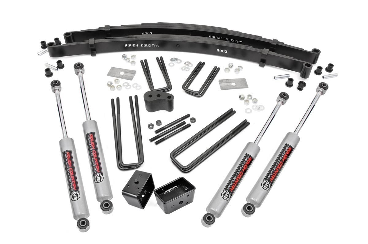 Rough Country 4 Inch Lift Kit | Rear Blocks | Dodge W100 Truck (86-89)/W200 Truck (78-80)