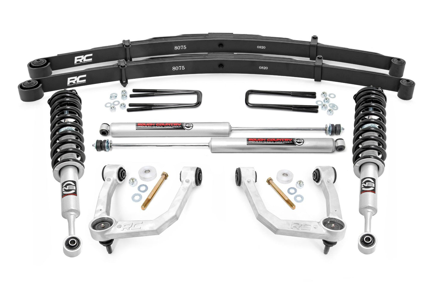 Rough Country 3.5 Inch Lift Kit | UCA | N3 Struts | Toyota Tacoma 4WD (2005-2023)