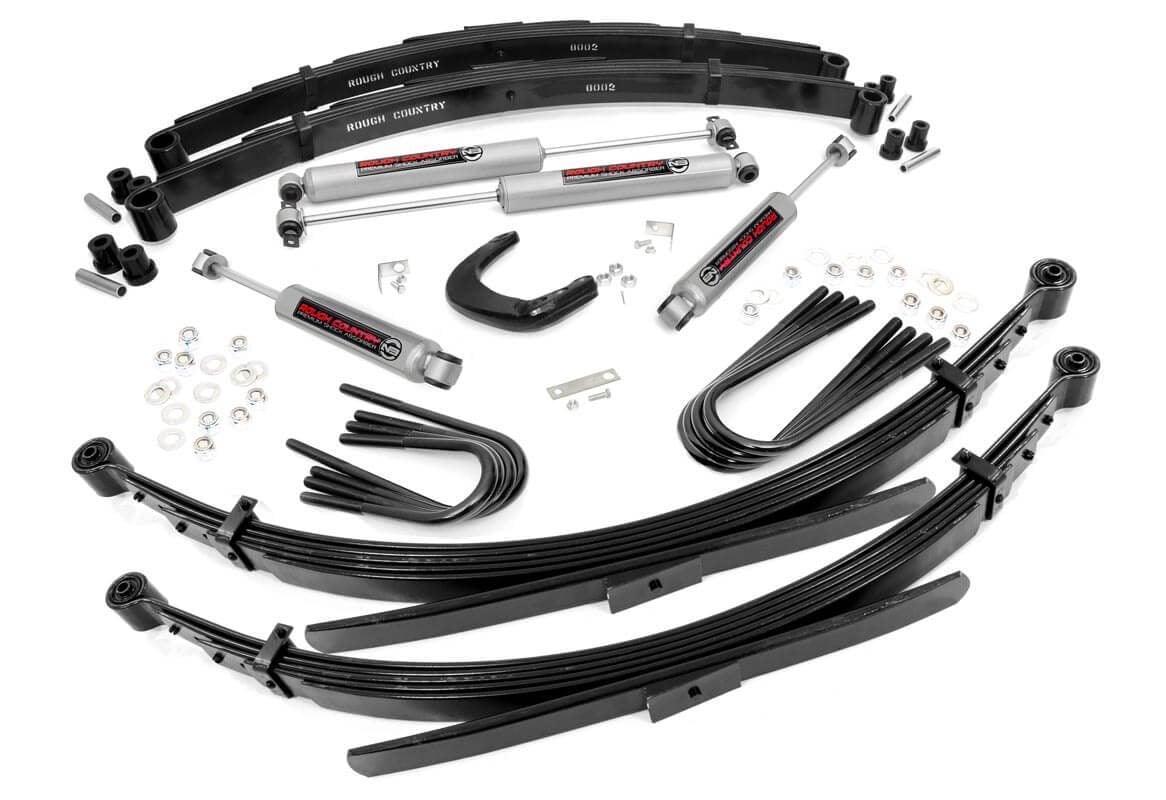 Rough Country 4 Inch Lift Kit | Rear Springs | Chevy/GMC C10/K10 C15/K15 Truck/Jimmy (77-91)