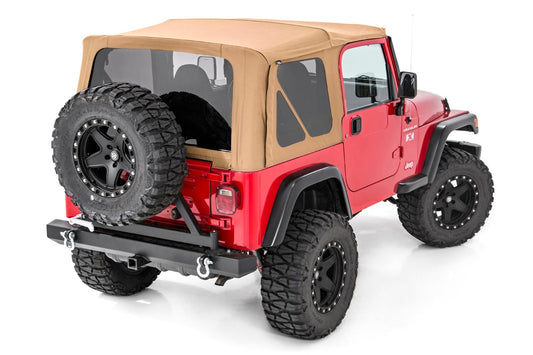 Rough Country Soft Top | Replacement | Spice | Half Doors | Jeep Wrangler TJ 4WD (97-06)