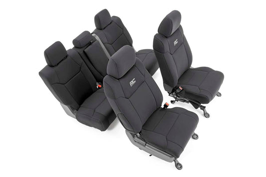 Rough Country Seat Covers | FR w/ Console Cover and Rear | Toyota Tundra 2WD/4WD (14-21)