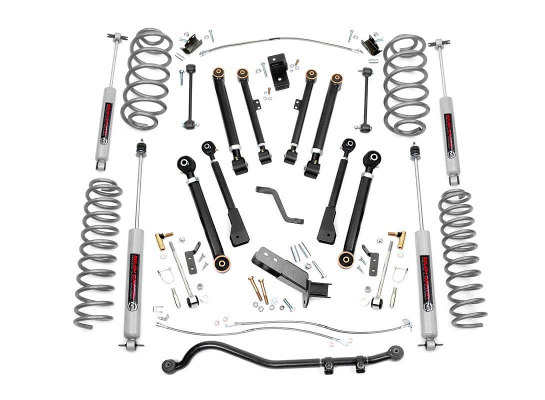 Rough Country 4 Inch Lift Kit | X-Series | Jeep Wrangler TJ (97-06)/Wrangler Unlimited (04-06)