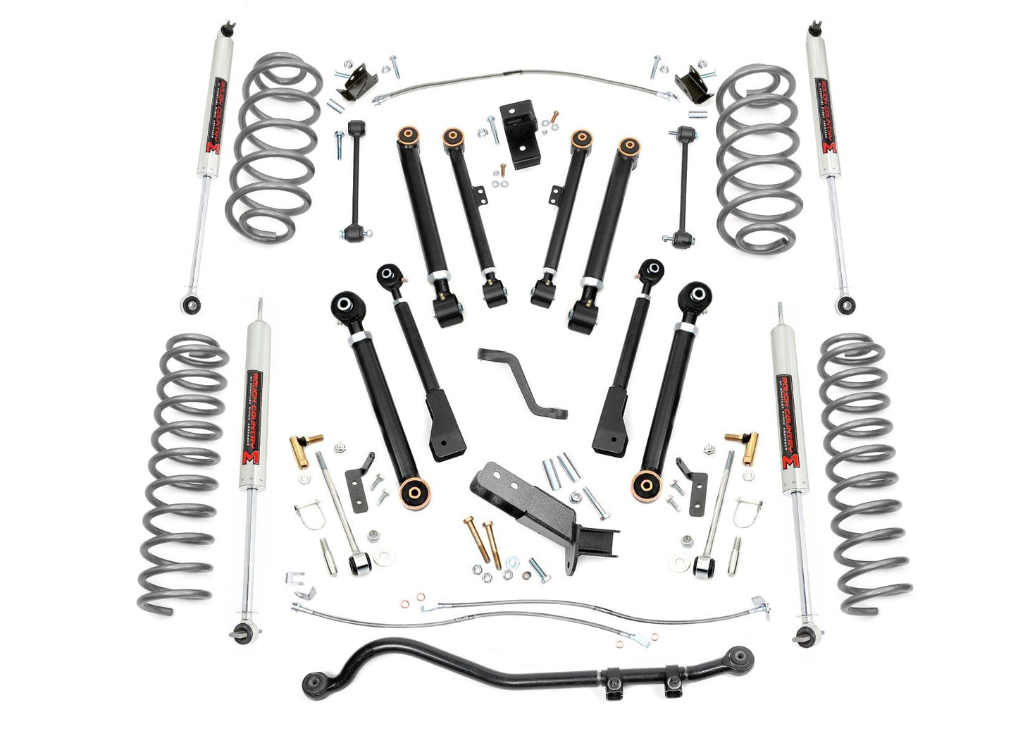 Rough Country 4 Inch Lift Kit | X-Series | M1 | Jeep Wrangler TJ (97-06)/Wrangler Unlimited (04-06)
