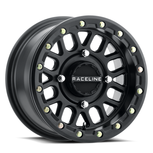 Raceline A93B Podium UTV Black Wheel 14x7 4x110 5+2 +10mm (A93B-47011+10)