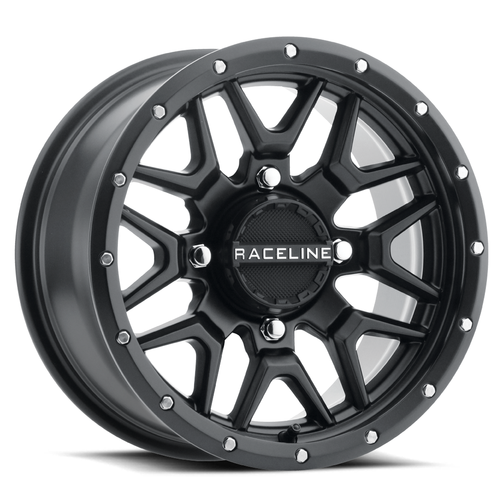 Raceline A94B Krank UTV Black Wheel 15x7 4x137 +10mm (A94B-57037+10)