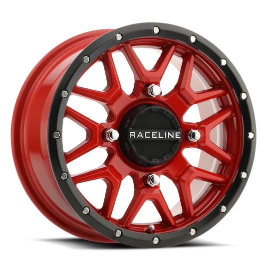 Raceline A94R Krank UTV Red Wheel 14x7 4x110 5+2 +10mm (A94R-47011+10)