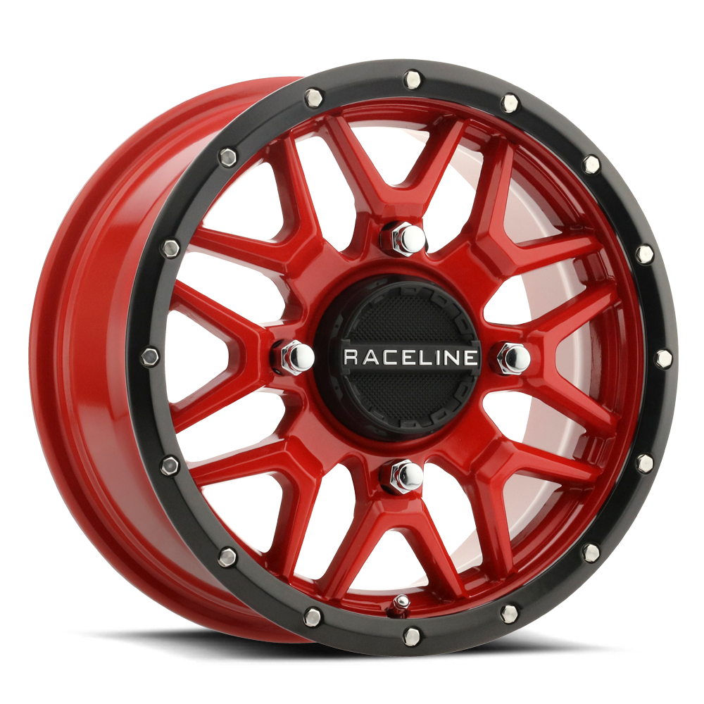 Raceline A94R Krank UTV Red Wheel 15x7 4x137 +10mm (A94R-57037+10)