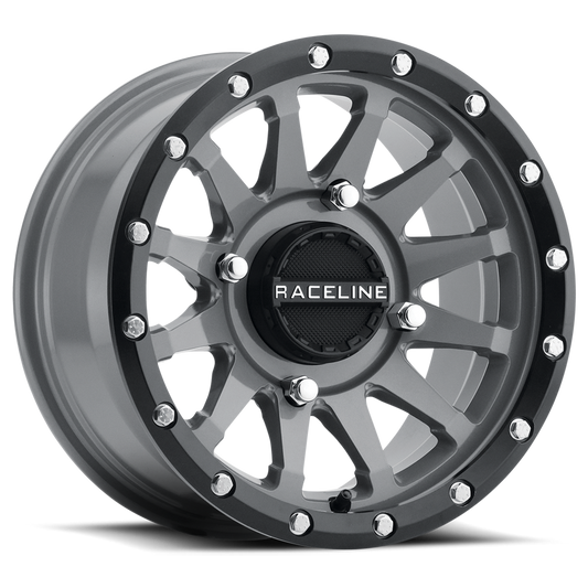 Raceline A95SG Trophy UTV Grey Wheel 14x7 4x110 5+2 +10mm (A95SG-47011+10)