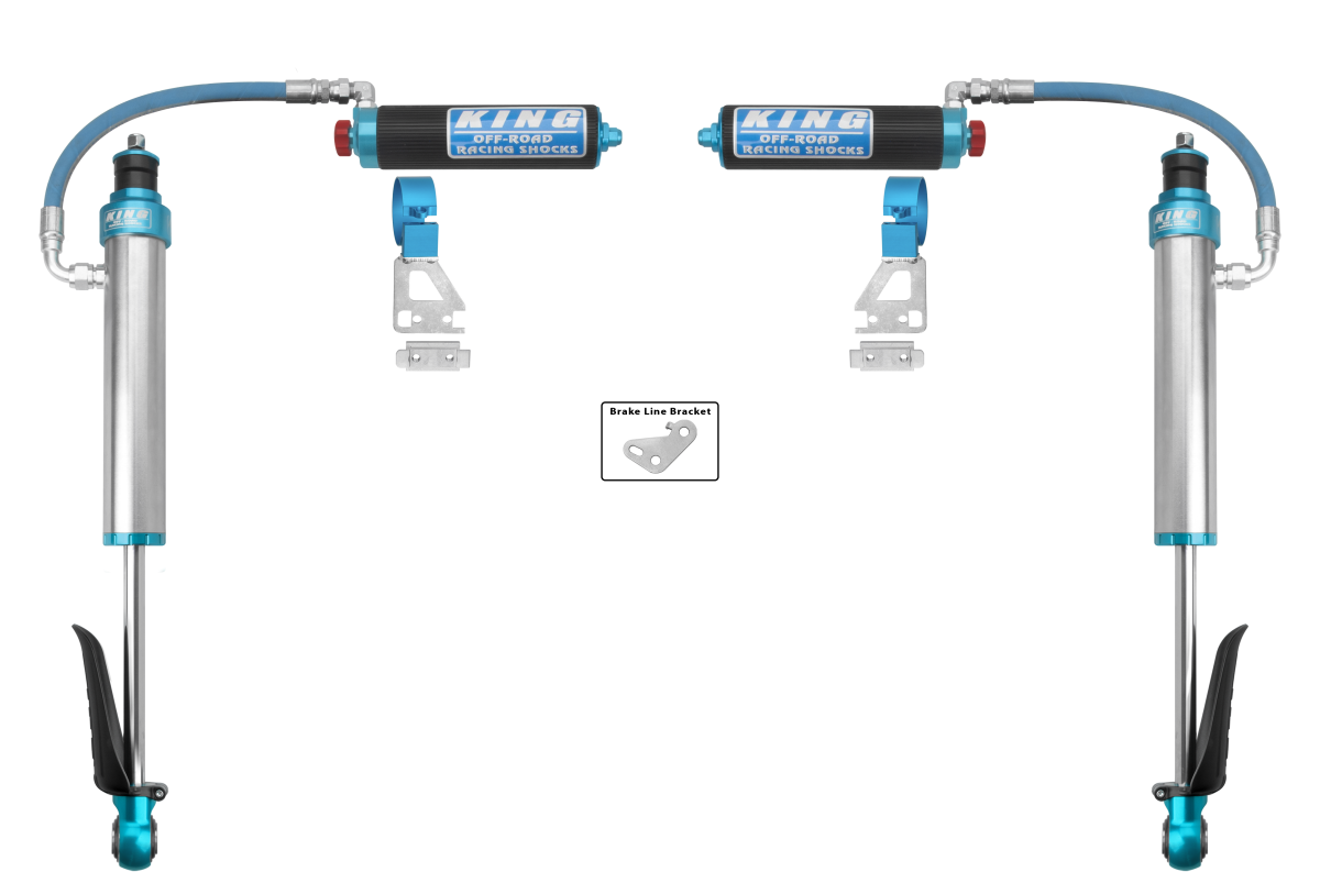 King 2.5 Rear RR Shocks w/Adjusters for 2024 Toyota Tacoma (25001-409A)