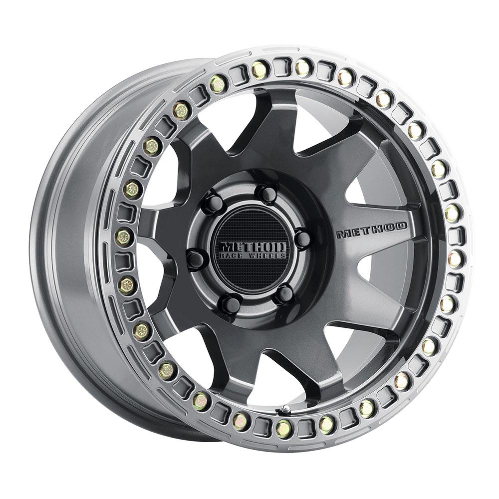 Method Race Wheels MR108 Beadlock Titanium 17x9 6x5.5 -44mm (MR10879060844B)