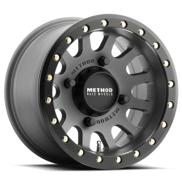 Method Race Wheels MR401 UTV Beadlock Titanium 15x7 4x156 +13mm (MR40157046843B)