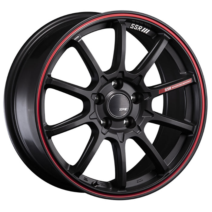 SSR GTV05 Black Red Line Wheel 17x7 5x114.3 +48mm (T817700+4805GBR)